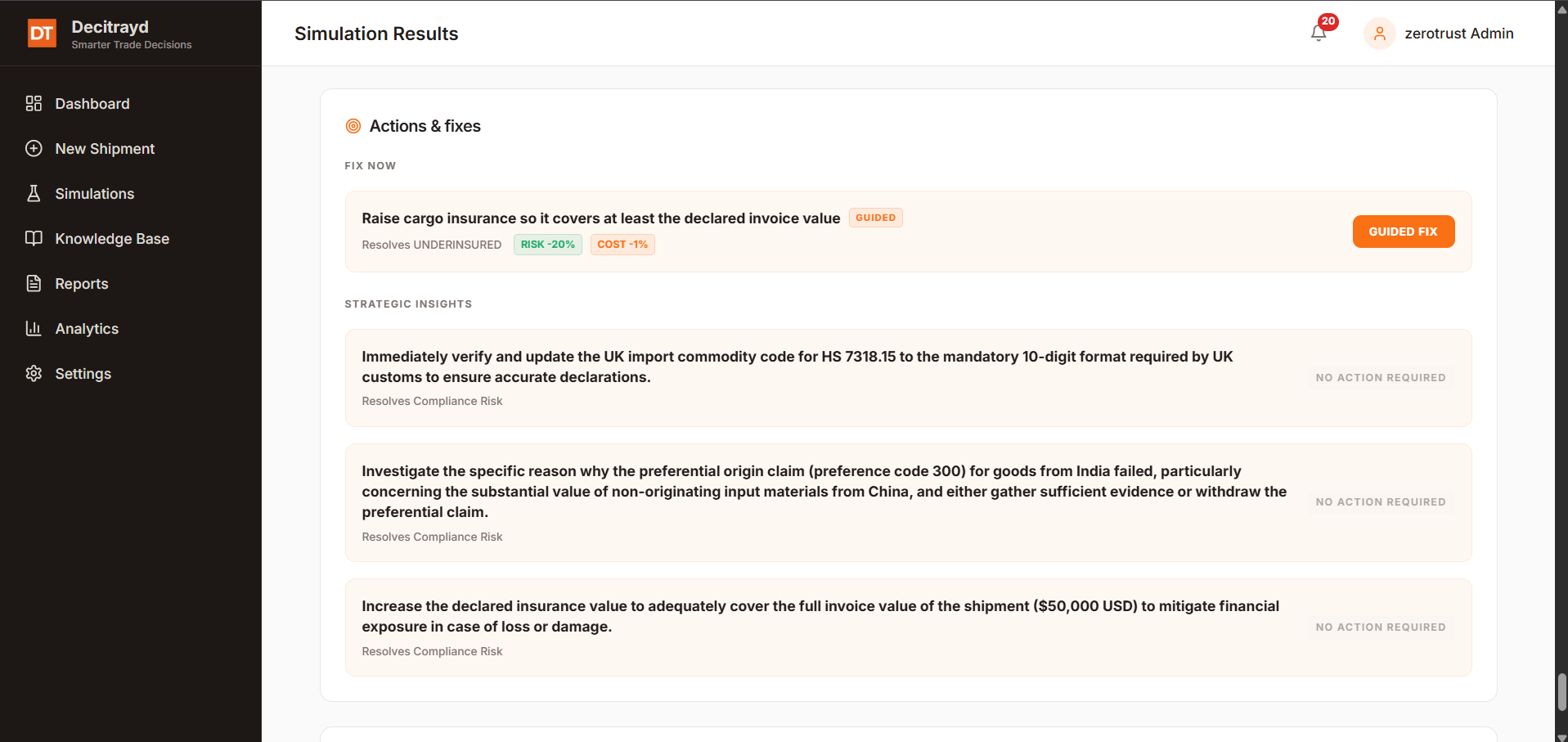 Recommendations & Corrective Actions